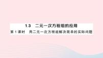 湘教版七年级下册1.3 二元一次方程组的应用作业ppt课件