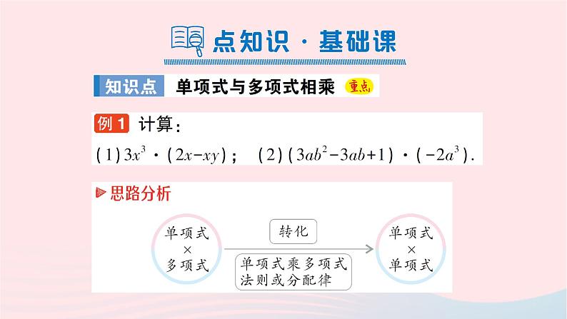 2023七年级数学下册第2章整式的乘法2.1整式的乘法2.1.4多项式的乘法第1课时单项式乘多项式作业课件新版湘教版02