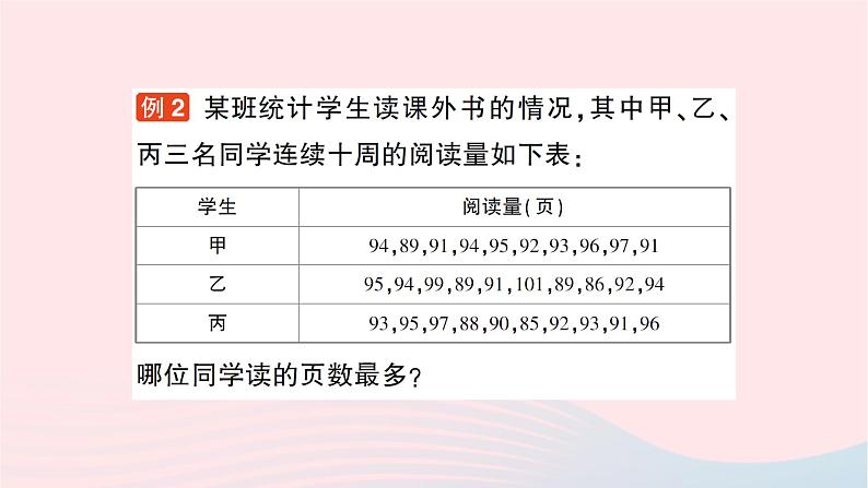 2023七年级数学下册第6章数据的分析6.1平均数中位数众数6.1.1平均数第1课时平均数作业课件新版湘教版06