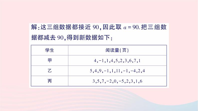 2023七年级数学下册第6章数据的分析6.1平均数中位数众数6.1.1平均数第1课时平均数作业课件新版湘教版08