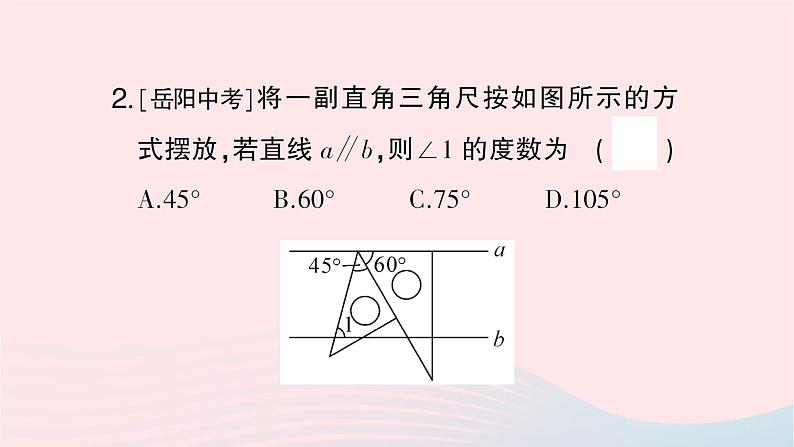 2023七年级数学下册期末基础专题7平行线的性质作业课件新版湘教版第3页