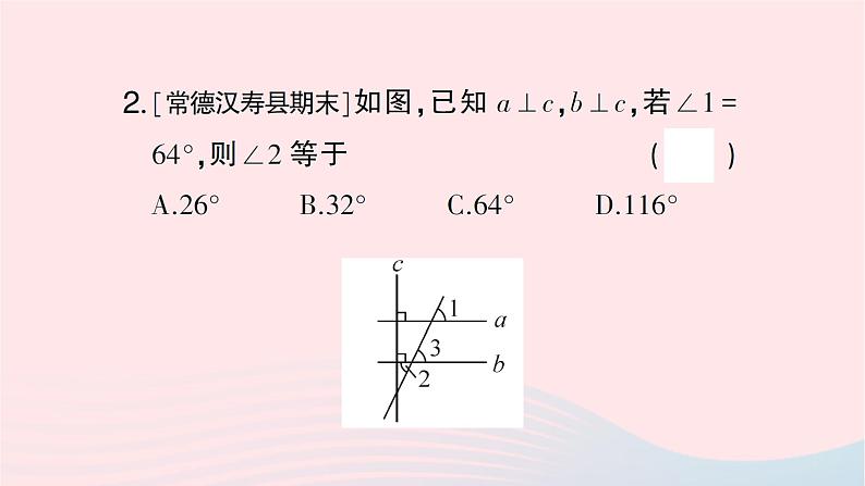 2023七年级数学下册期末基础专题8平行线的判定作业课件新版湘教版第3页