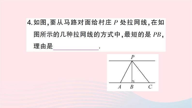 2023七年级数学下册期末基础专题9垂线及其相关计算作业课件新版湘教版第6页