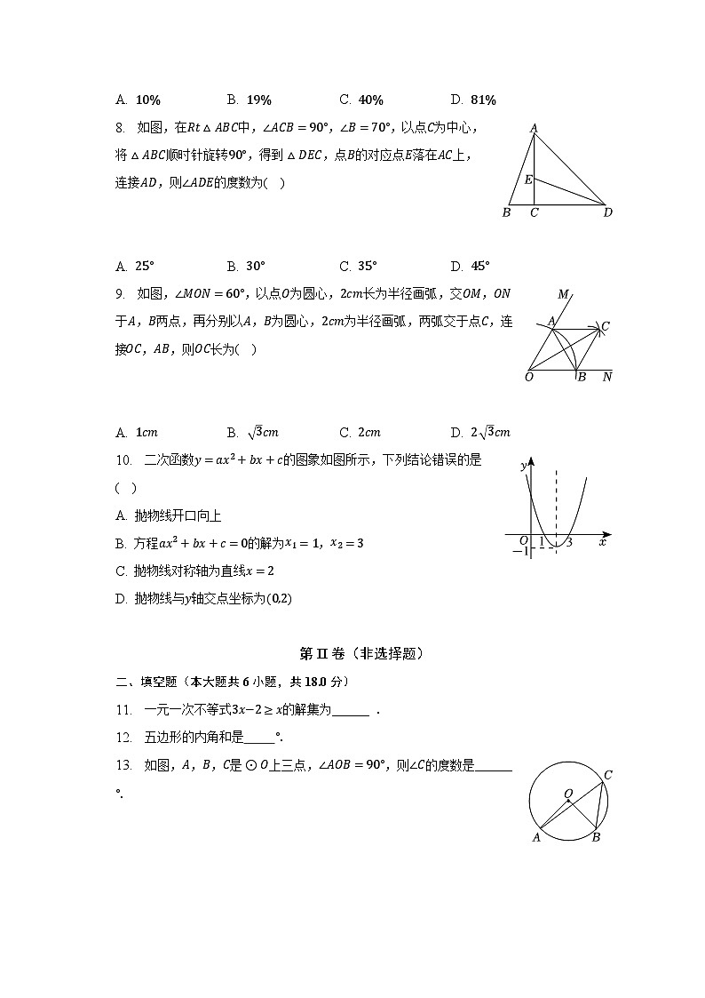 2023年辽宁省大连市中考数学二模试卷（含解析）02