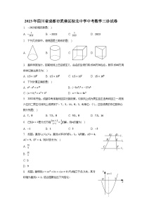 2023年四川省成都市武侯区棕北中学中考数学三诊试卷（含解析）