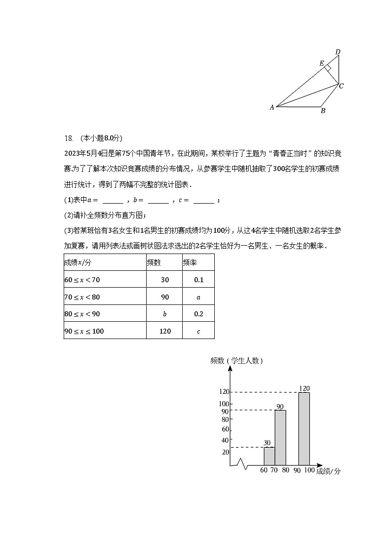 2023年广东省惠州一中教育集团中考数学二模试卷（含解析）03