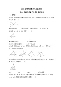 初中数学青岛版八年级上册2.4 线段的垂直平分线同步练习题