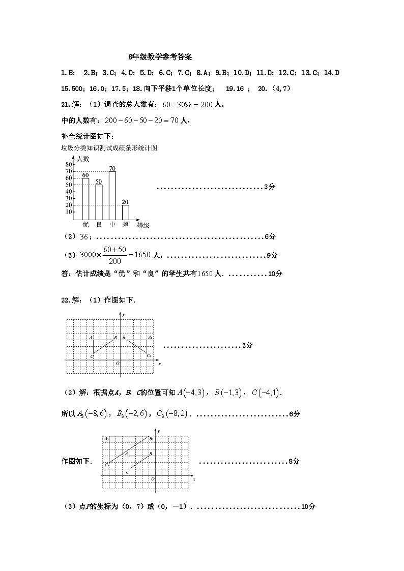 河北省秦皇岛市卢龙县2022-2023学年八年级下学期期末考试数学试题（含答案）01