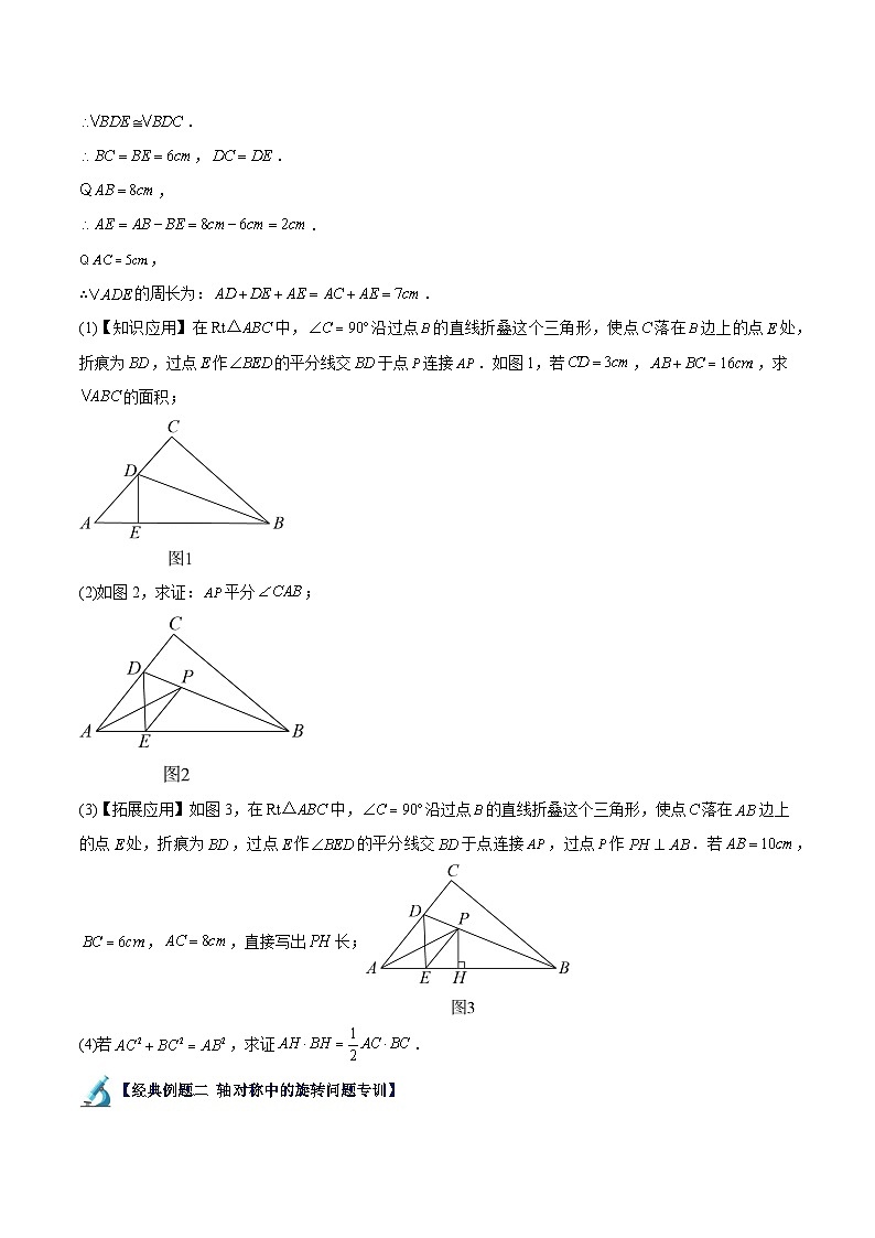 专题08 轴对称中的翻折、旋转问题专训-2023-2024八年级数学上册重难点专题提升精讲精练（苏科版）03