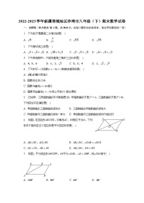 2022-2023学年新疆塔城地区沙湾市八年级（下）期末数学试卷（含解析）