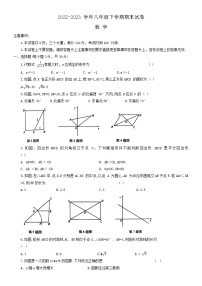 河南省信阳市第七中学2022-2023学年八年级下学期期末考试数学试题