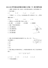 2022-2023学年湖北省孝感市应城市七年级（下）期中数学试卷（含解析）