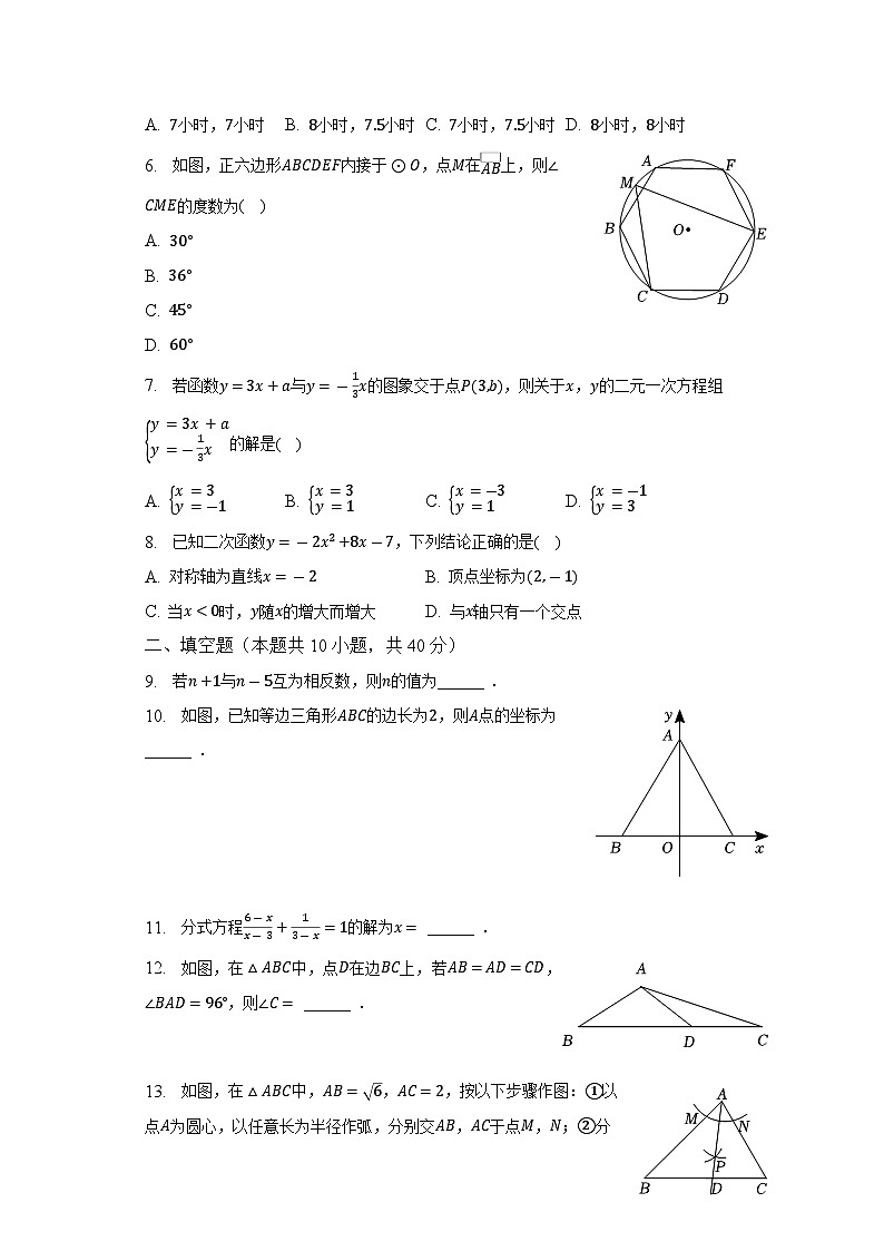 2023年四川省成都市青白江区中考数学二诊试卷（含解析）第2页