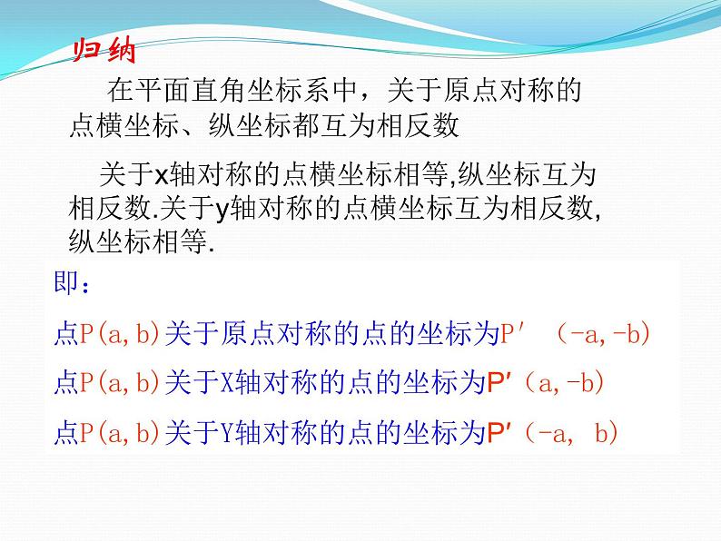 23.2.3《关于原点对称的点的坐标》PPT课件5-九年级上册数学部编版07