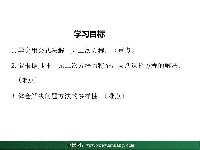 【教学课件】九年级上册数学 第二十二章 22.2 一元二次方程的解法 第三课时 华师大版第2页