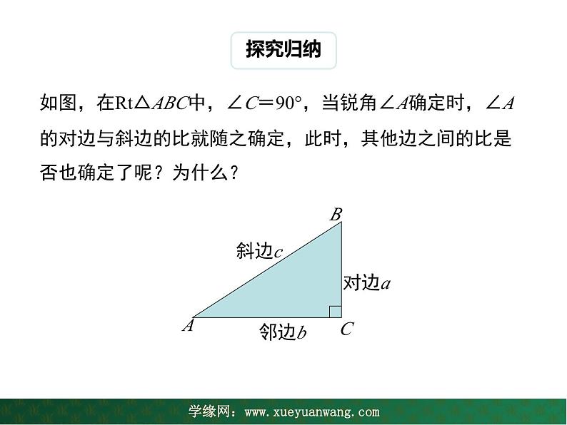 【教学课件】九年级上册数学 第二十四章 24.3 锐角三角形 第一课时 华师大版07