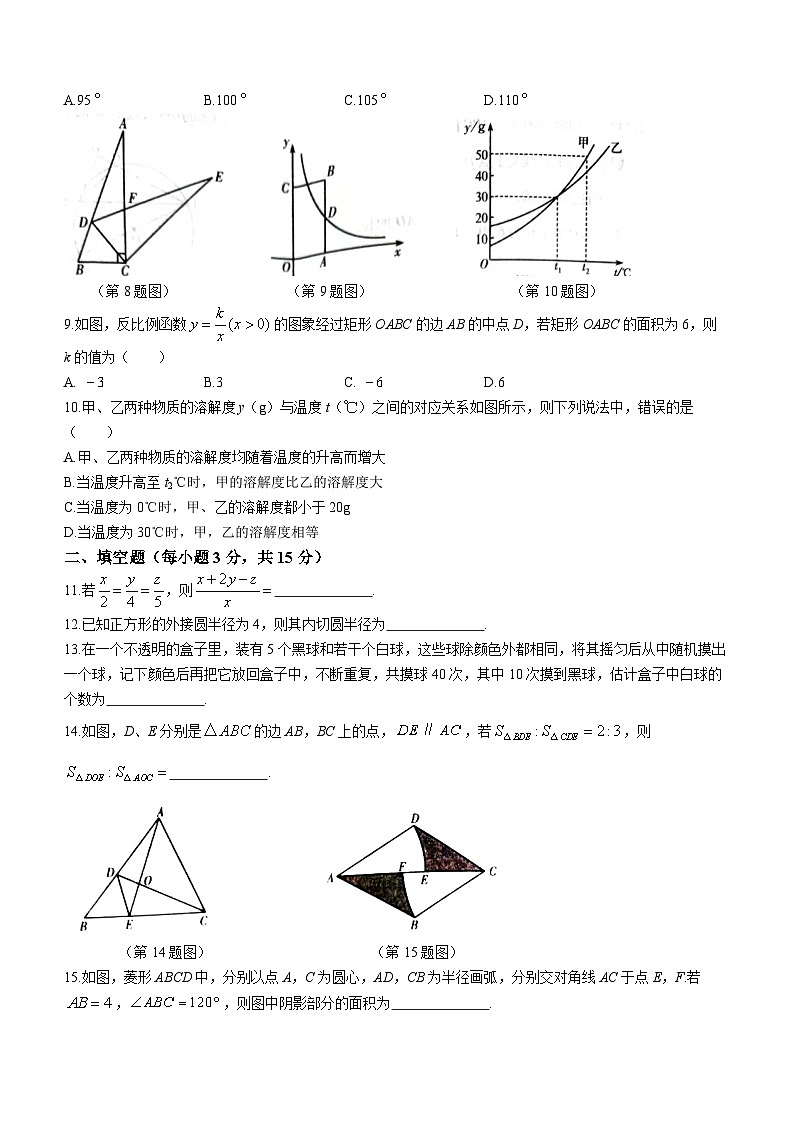 河南省许昌市禹州市2022-2023学年九年级上学期期末数学试题（含答案）02
