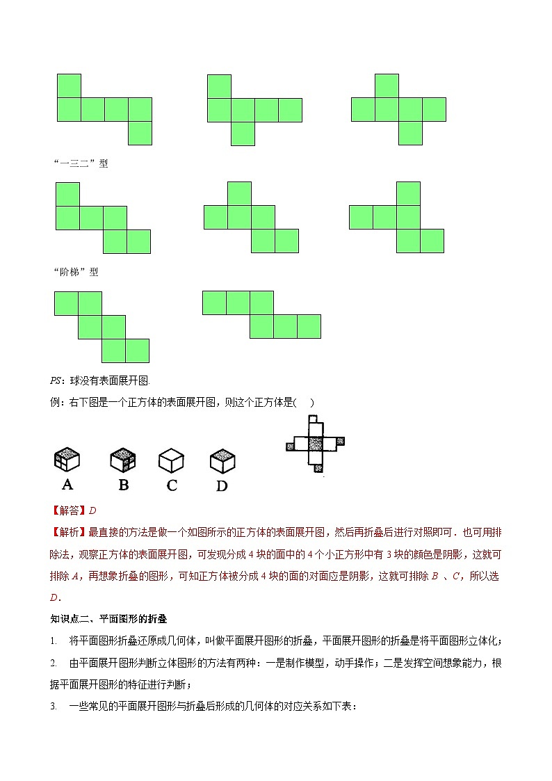 5.3 展开与折叠-2023-2024学年七年级数学上册同步精品讲义（苏科版）02