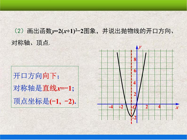 22.1.3第3课时 二次函数y=a(x-h)²+k的图象和性质 上课课件第8页