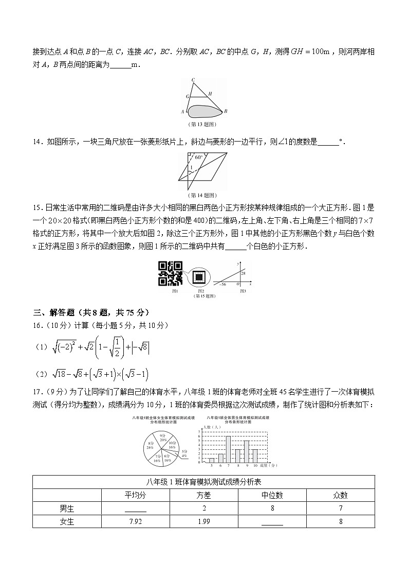河南省郑州市巩义市2022-2023学年八年级下学期期末数学试题（含答案）03