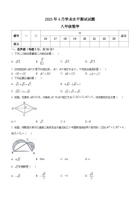 河南省信阳市潢川县2022-2023学年八年级下学期期中数学试题（含答案）