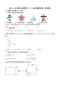 湖北省武汉市武昌区七校2022－2023学年八年级上学期期中联考数学试题（含答案）