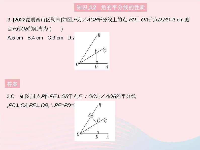 2023八年级数学上册第十二章全等三角形12.3角的平分线的性质课时1角的平分线的性质作业课件新版新人教版第5页