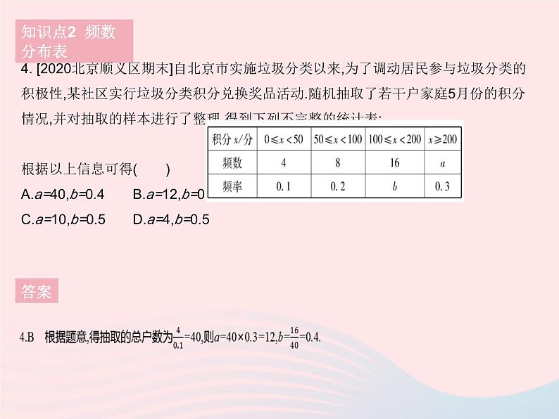 2023八年级数学下册第十八章数据的收集与整理18.4频数分布表与直方图作业课件新版冀教版06