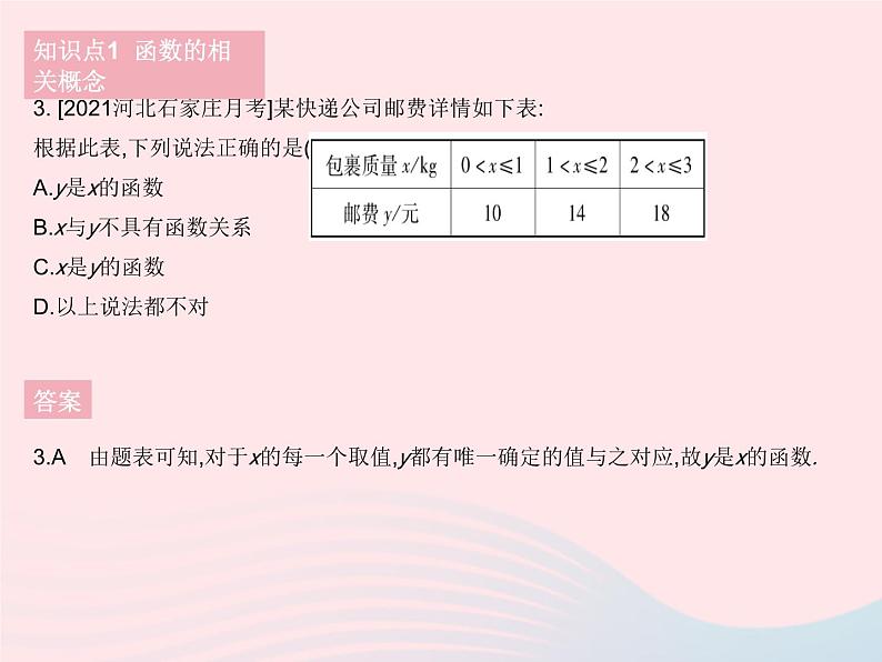 2023八年级数学下册第二十章函数20.2函数课时1函数作业课件新版冀教版05