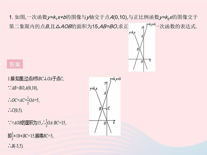 2023八年级数学下册第二十一章一次函数专项2一次函数图像与图形的面积作业课件新版冀教版03