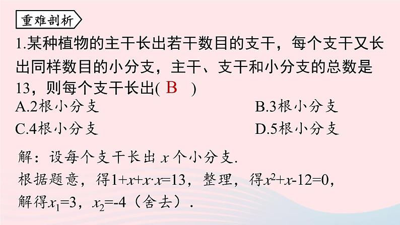 2023九年级数学上册第二十一章一元二次方程21.4一元二次方程小结小结课时2上课课件新版新人教版05