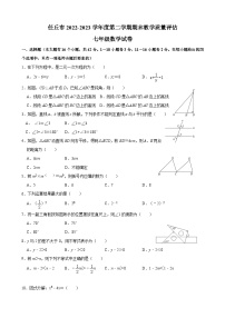 河北省沧州市任丘市2022-2023学年七年级下学期期末考试数学试题（含答案）