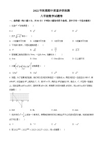 华师版·河南省南阳市宛城区2022-2023学年八上期中数学试卷