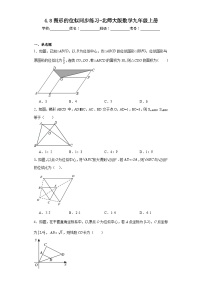 数学北师大版8 图形的位似一课一练