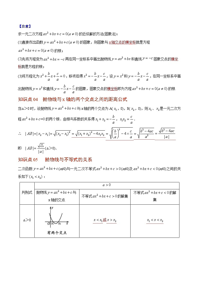 人教版九年级数学上册同步精品讲义 第13课  用函数观点看一元二次方程（2份打包，原卷版+教师版）03