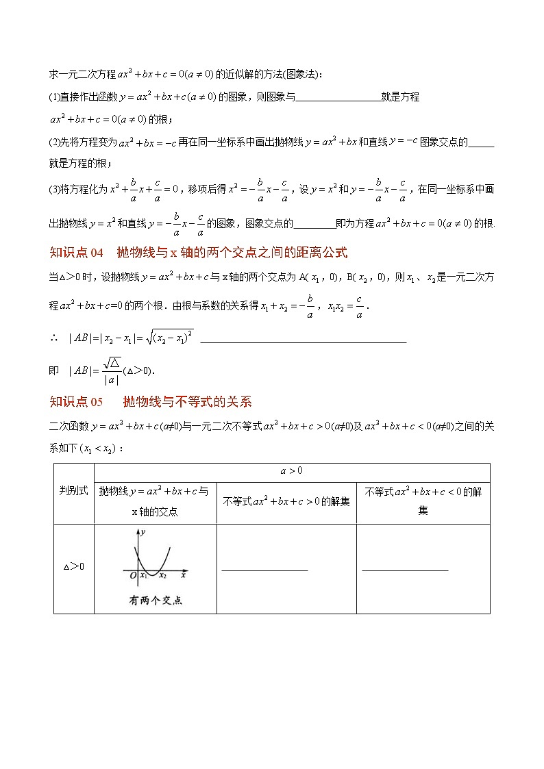 人教版九年级数学上册同步精品讲义 第13课  用函数观点看一元二次方程（2份打包，原卷版+教师版）03