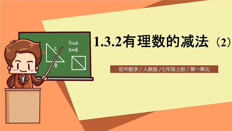 人教版初中数学七年级上册1.3.2《有理数的减法》第2课时课件第1页