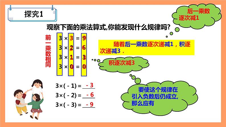 人教版初中数学七年级上册1.4.1《有理数的乘法》第1课时课件+教案03