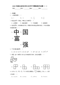 2023年湖北省武汉市江汉区中考模拟数学试题（一）（含解析）