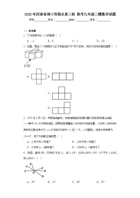 2023年河南省周口市商水县三校联考九年级三模数学试题（含解析）