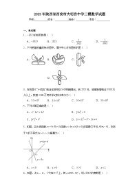 2023年陕西省西安市大明宫中学三模数学试题（含解析）