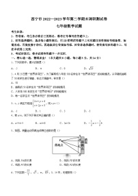 青海省西宁市2022-2023学年七年级下学期期末数学试题（含答案）