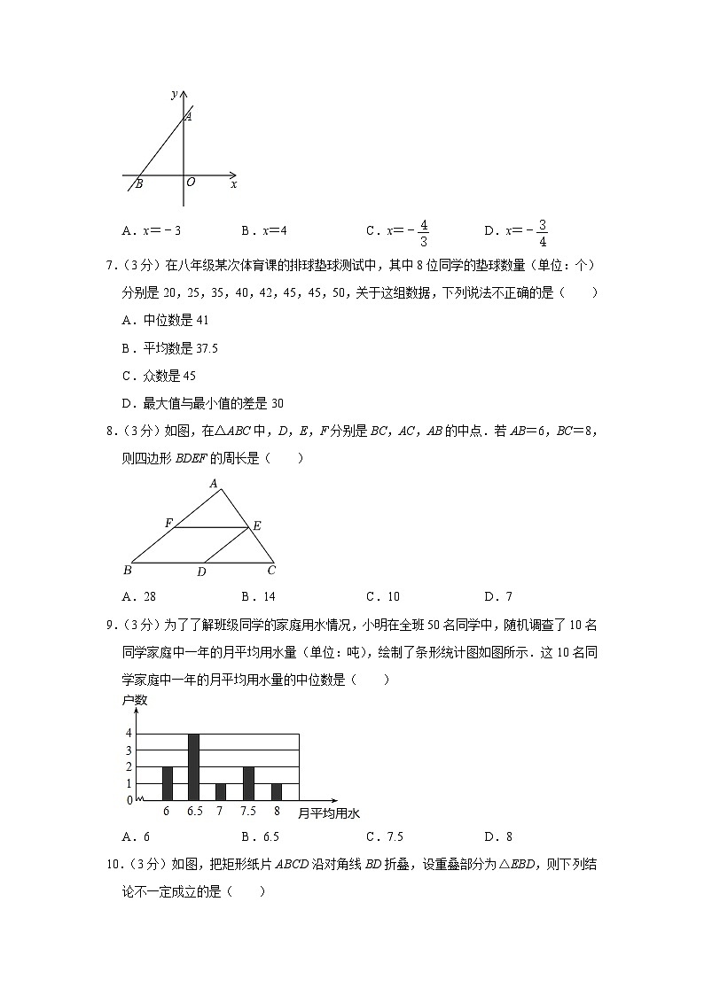 山东省临沂市兰山区2022-2023学年八年级下学期期末数学试卷（含答案）02