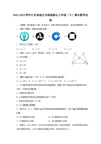 2022-2023学年江苏省宿迁市湖滨新区八年级（下）期末数学试卷（含解析）