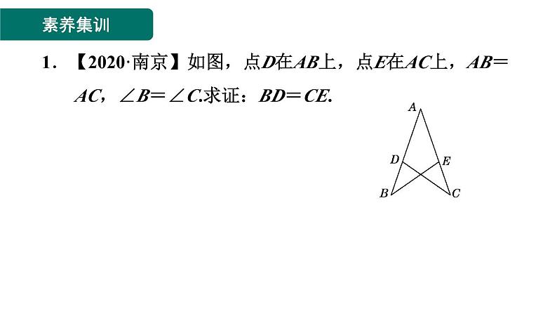 第12章 全等三角形素养集训2 三角形全等应用的五种常见类型 课件第3页