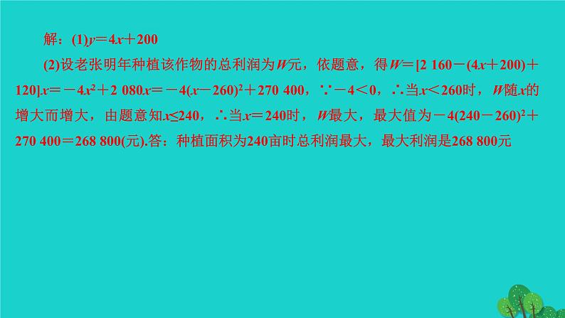 第22章 二次函数专题训练(九)-有关二次函数的实际应用中的最值问题 作业课件第3页