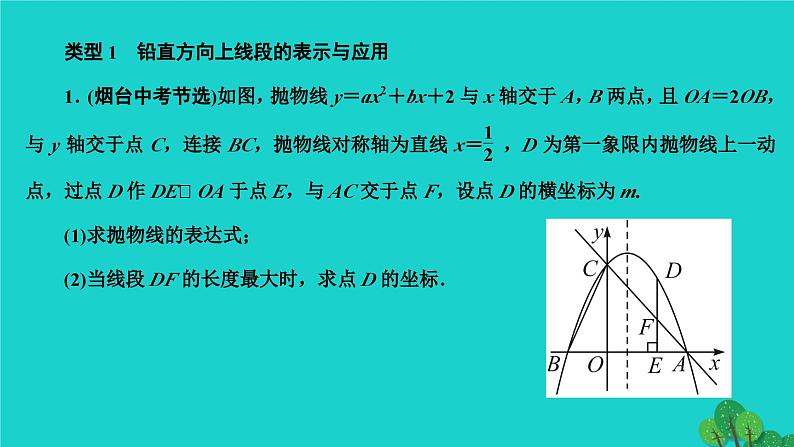 第22章 二次函数专题训练(十)-二次函数与几何图形的综合应用(选做) 作业课件第2页