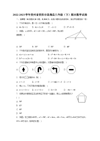 2022-2023学年贵州省贵阳市息烽县八年级（下）期末数学试卷（含解析）