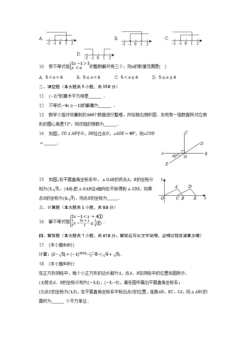 2022-2023学年广东省汕头市潮南区陈店镇七年级（下）期末数学试卷（含解析）02