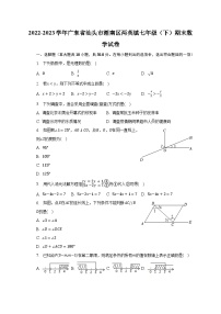 2022-2023学年广东省汕头市潮南区两英镇七年级（下）期末数学试卷（含解析）